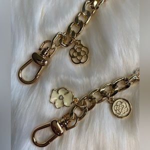 Bag Chain Strap Replacement Shoulder Handbag Purse DIY 18.5” Gold Camellia